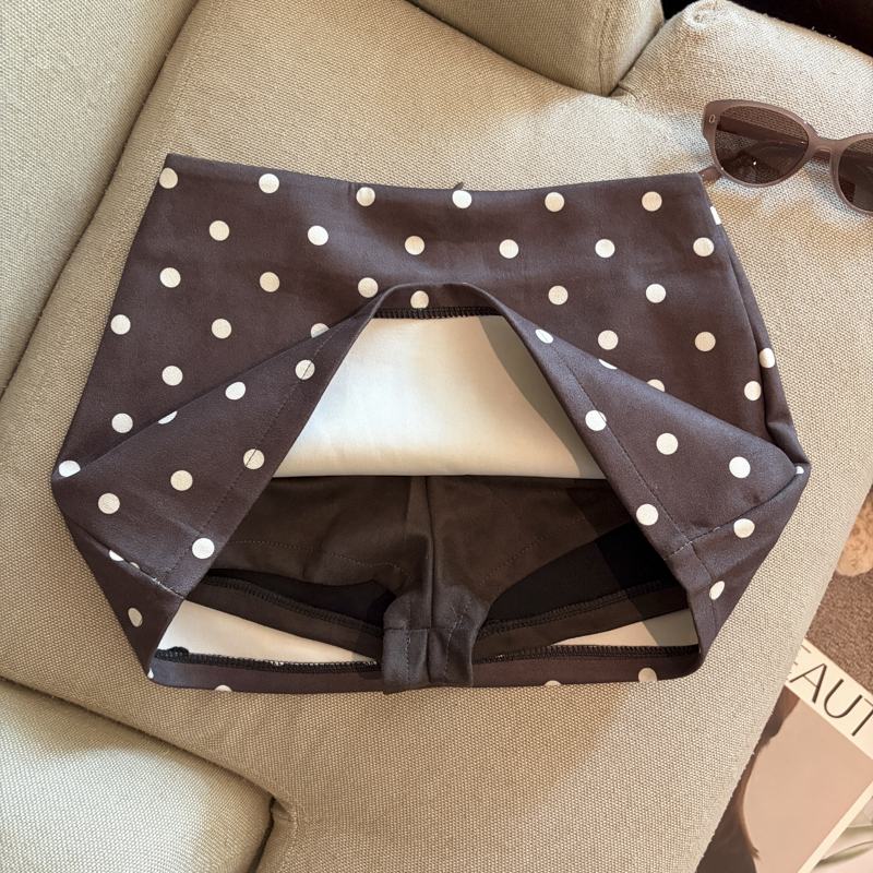 2026 Autumn Winter Polka Dot A-Line Skirt Women Slimming Short Skirt Pants Anti-Exposure - Image 4