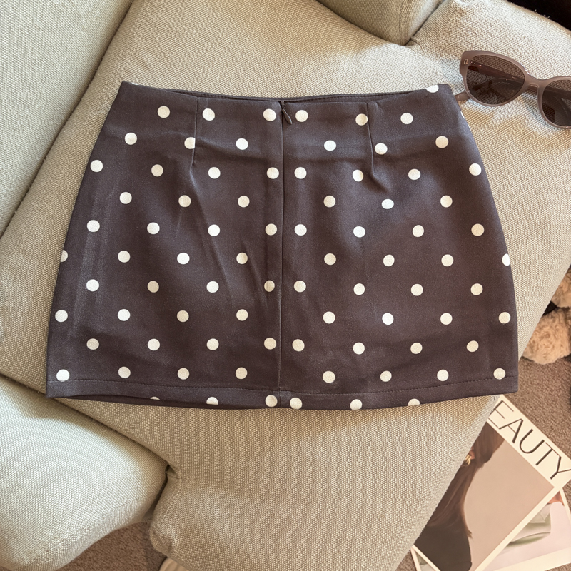 2026 Autumn Winter Polka Dot A-Line Skirt Women Slimming Short Skirt Pants Anti-Exposure - Image 5