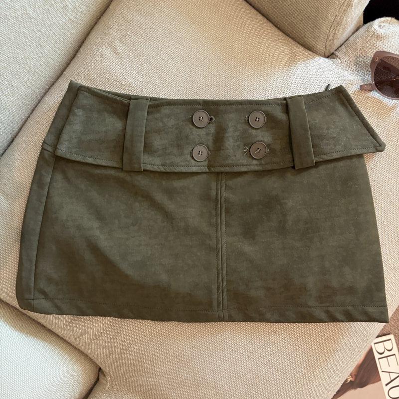 2026 Autumn American Retro High Waist A-Line Mini Skirt for Women - Image 4