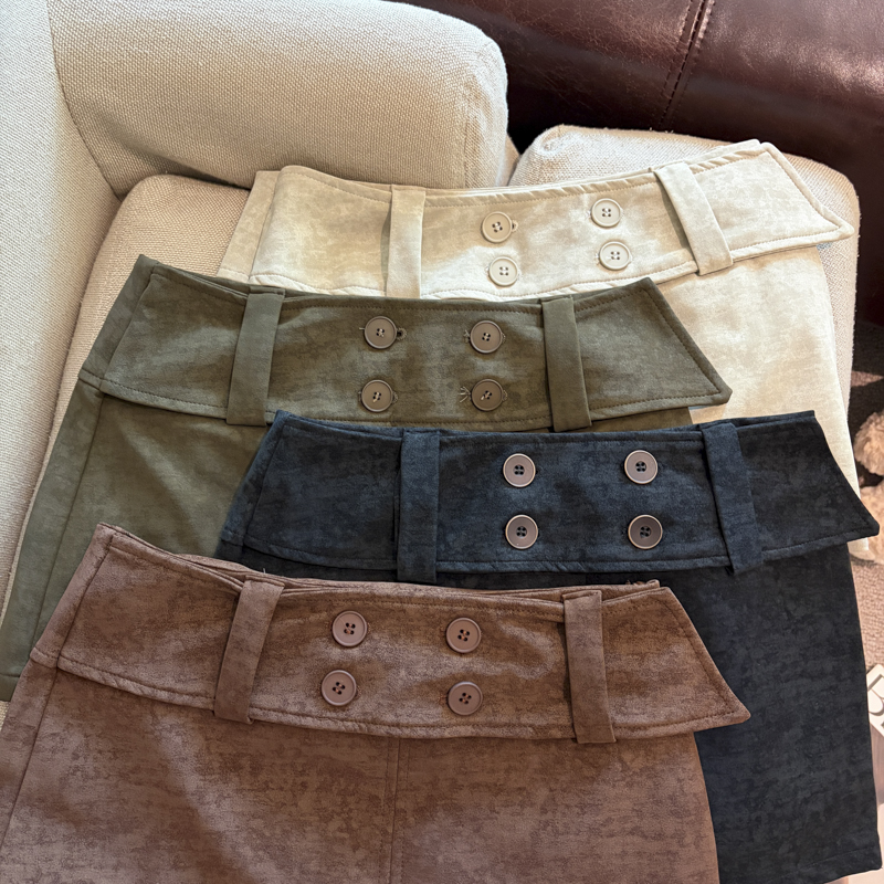 2026 Autumn American Retro High Waist A-Line Mini Skirt for Women - Image 2
