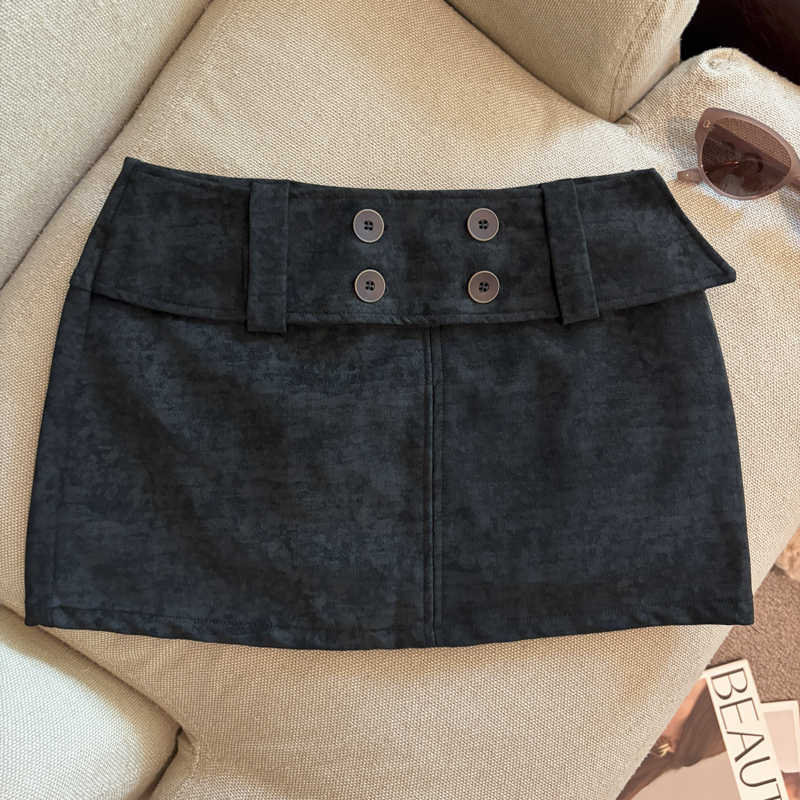 2026 Autumn American Retro High Waist A-Line Mini Skirt for Women - Image 5