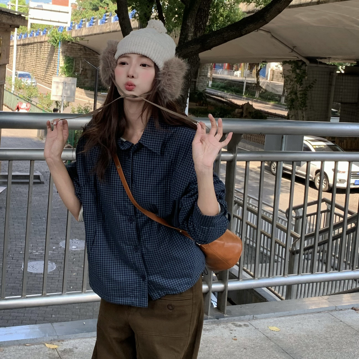 2026 Winter Korean Loose Layered Cotton Padded Plaid Shirt Women - Image 5